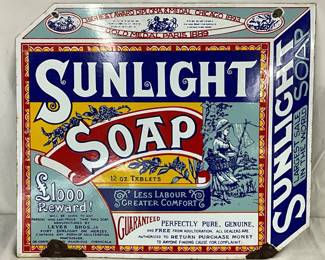 SSP ‘Sunlight Soap’ Sign,  20in x 17in - contemporary 