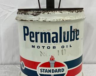 Early 5g. Standard Oil Permalube Motor Oil Can