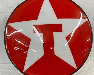 Texaco Light-Up Sign with Lexan Face, 33 inches w/6in can