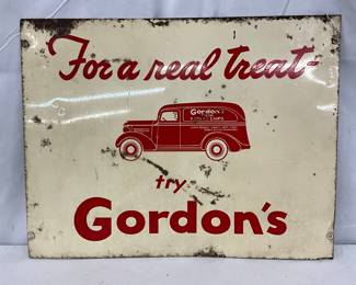 Gordon’s  Metal Sign, 19in x 15in