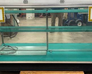 6ft. Glass Display Case with Shelves and OK Graphics