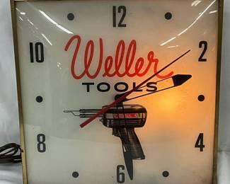  Weller Tools Wall Clock by Pam Clock Co., 15 Inches