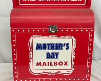 Red Metal ‘Mother’s Day Mailbox,’ 13 x 17 Inches