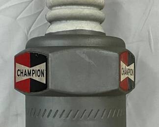 Champion Spark Plug Plastic Store Display, 8in x 22in