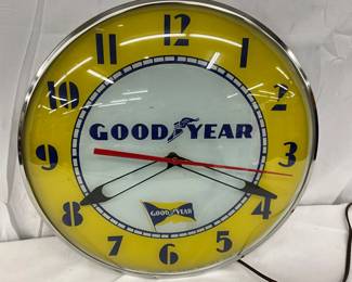 Goodyear Clock by Telechron Inc., 14 inches 
