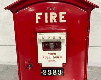 Gamewell Cast Aluminum Fire Alarm Box, Model 2383, 11×17