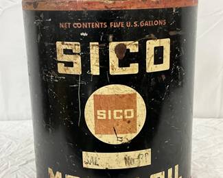5g. SICO Motor Oil Can With Spout and Handle