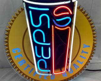Pepsi Neon Sign, 19×21 Inches
