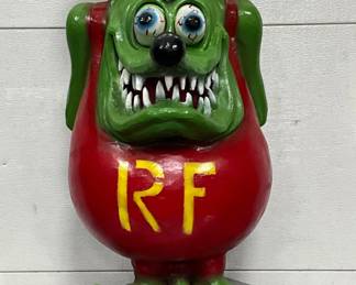 Rat Fink Store Display, Cast Aluminum,  36in x 20in