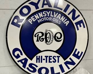 DSP Royaline Gasoline Sign, 30 Inches