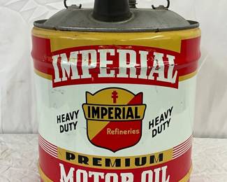 Early 5g. Imperial Refineries Heavy Duty Motor Oil Can