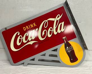 Coca-Cola Metal Flange Sign, 23in x 20in