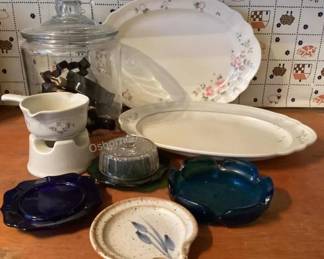 Glassware, platters & more