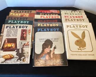 Several lots of 1960-1980s Playboy magazines