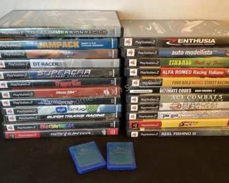 Playstation games & memory cards