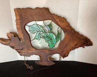 Stained glass fish decor