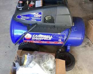 Unassembled Campbell Hausfeld air compressor
