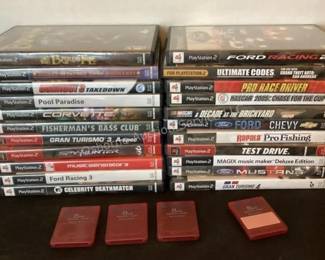 Playstation games & memory cards
