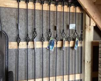 10 iron patio torches