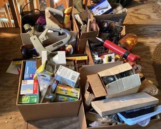 Hardware, tools & more (so many box lots available)