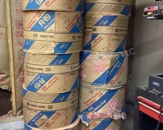 Rolls of R-19 insulation