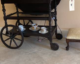 Antique tea cart