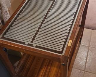 MidCentury Modern Salton Hotable Food Warming Bar Cart