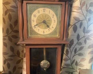 Wooden Mantel Clock with Pendulum second image