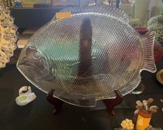Anchor Hocking Glass Fish Platter