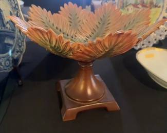 Antique Majolica Fern Bowl