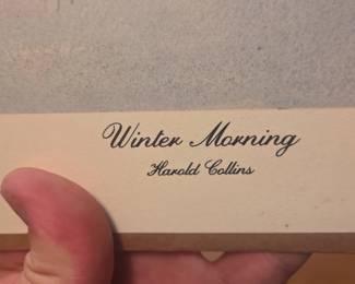 Winter Morning by Harold Collins Limited Edition Print or second image