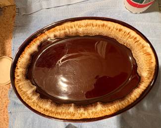 Pfaltzgraff Stoneware Brown Drip Glaze Oval Roaster or Casserole Dish second image