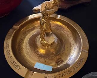 Golf Derby Ashtray Trophy