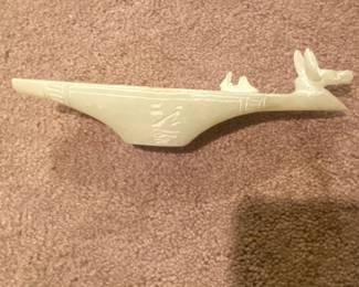 Egyptian Alabaster Boat Figurine