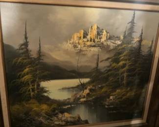 Mountain Landscape Oil Painting by Martin Wijmer