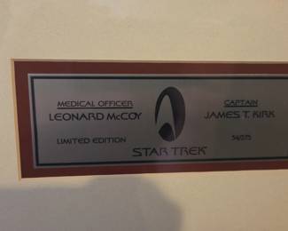 Star Trek The Original Series Autographed Framed Display fourth image