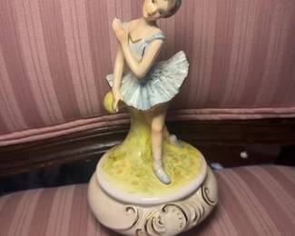 Vintage Schmid Ballerina Music Box  Swan Lake