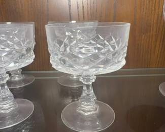 Cristal DArquesDurand Diamond Cut Coupe Glasses second image