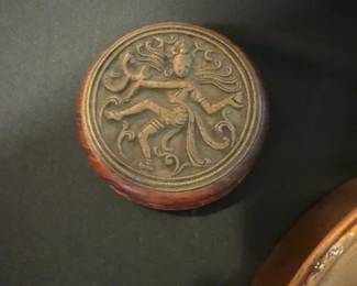 Bronze Medallion Depicting Dancing Shiva Nataraja