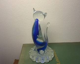 Murano Glass Cat Figurine