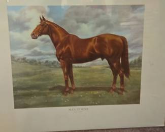 Man o War Lithograph Print by Allen F. Brewer Jr.