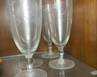 Princess House Heritage Etched Crystal Glasses second image