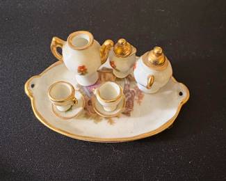 Limoges Porcelain Miniature Tea Set