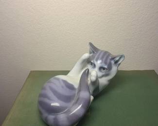 Royal Copenhagen Porcelain Cat Figurine No.