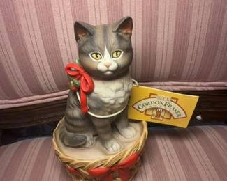 Schmid Gordon Fraser Christmas Cat Figurine