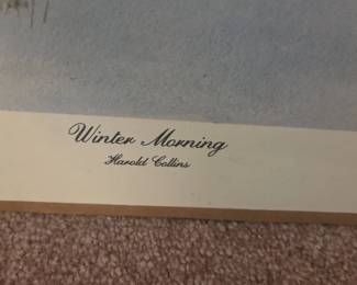 Winter Morning by Harold Collins, Edition or second image