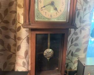 Wooden Mantel Clock with Pendulum third image
