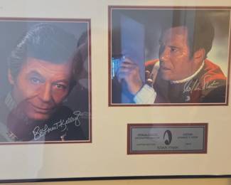 Star Trek The Original Series Autographed Framed Display
