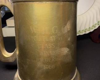 Brass Lidded Tankard, W.H.L.G. Match Play Class Winner E. Wilder second image