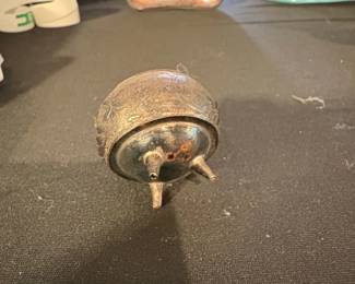 Ornate Metal Trinket Box with Lid second image